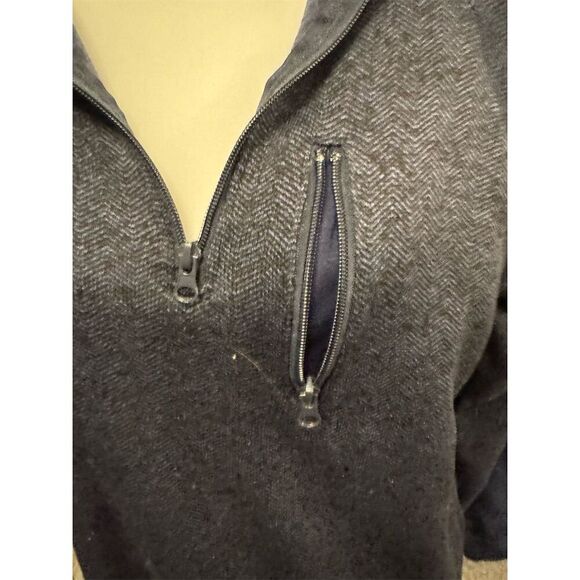 Old River Men's 1/4 Zip Navy Blue Pullover Sweater Size M Casual Knit - Picture 8 of 12